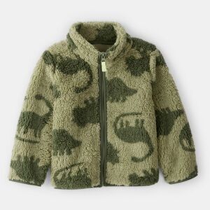 Carter's Green Dinosaur Fleece Jacket